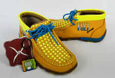 Twisted X Boots 2M Womens Driving Mocs Rio 2016 Edition Orange/Yellow NEW!