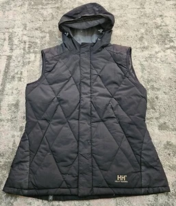 Helly Hansen down puffer hooded vest gilet Large L womens - Picture 1 of 10