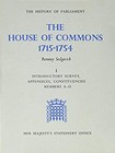 The House of Commons : 1715-1754 Hardcover