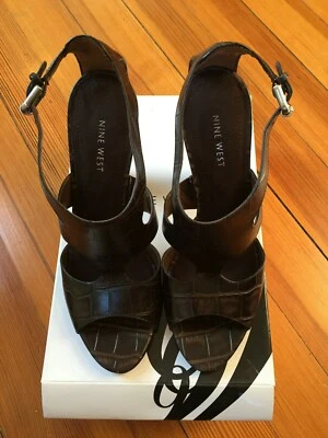 Nine West NWZANJA Dark Brown Leather Size 9 - Great Condition! - Image 1 of 4