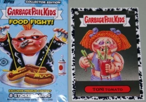 GARBAGE PAIL KIDS 2021 FOODFIGHT "NEGRO" tarjeta #65b Toni Tomato - Imagen 1 de 3