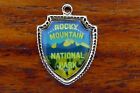 Vintage silver ROCKY MOUNTAIN NATIONAL PARK COLORADO TRAVEL SHIELD charm 22-27