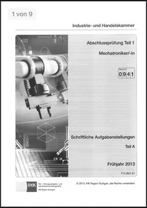 Mechatroniker alle Zwischenprüfungen Teil 1 seit 2013 bis Frühjahr2023 als Datei - Bild 1 von 4
