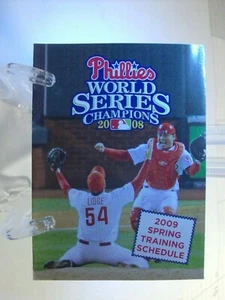 Calendario de bolsillo de béisbol 2008 Philadelphia Phillies (Sch0469) - Imagen 1 de 2