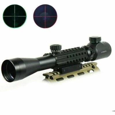 3-9X40 EG Optical Rifle Scope Mil Dot illuminated Reticle 20/11mm Rail Mount - Image 1 of 4
