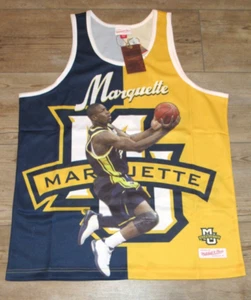 Mitchell & Ness Marquette Golden Eagles Dwyane Wade Basketball Jersey Men Large - Picture 1 of 3
