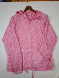 Nicopanda Hooded Windbreaker Pink- NYC- 1/4 Zip Small 5SRL007 - Picture 1 of 9