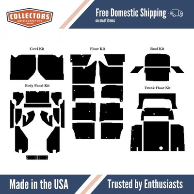 Kit de amortiguador de sonido de aislamiento para Mercury Comet 64-65 convertible completo Foto 1 de 4