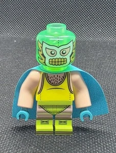 Citizen Brick Luchador Trans Grün Großer Kopf Minifigur Brandneu CBD - Bild 1 von 4