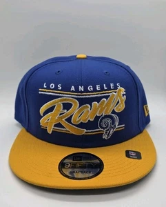 Los Angeles Rams New Era Real/Dorado Logo Histórico Retro 9FIFTY Gorra Snapback - Imagen 1 de 5