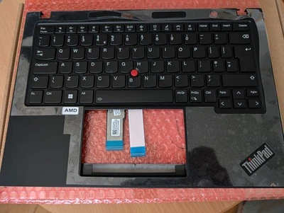 New Lenovo ThinkPad T14s Gen 4 Palmrest Backlit UK Keyboard 5M11L93090  - Image 1 of 4