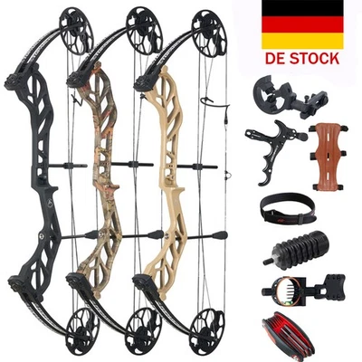 Bogenschießen Jagd 19-70lb Compoundbögen RechteHand IBO320fps 19-30" Einstellbar - Bild 1 von 4