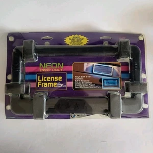 Vintage Quest Neon License Plate Frame 1993 OPEN BOX - Picture 1 of 6