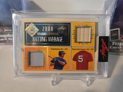 Camiseta deportiva usada Seasons in the Sun Helton Garciaparra 2025 doble juego reliquia de murciélago 29/35 Foto 1 de 4