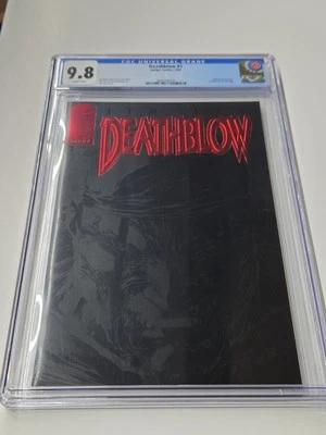 🔑 Deathblow #1 CGC 9.8 Image Comics 1993 Jim Lee Black Grey Ghosted Image Foil - Image 1 of 4
