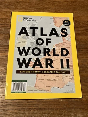 National Geographic Special Publication ATLAS OF WORLD WAR II Greatest Conflict - Image 1 of 4