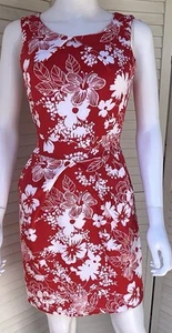 Yumi Pretty Summer Dress Red White Floral Size Uk 10 New 👒 - Picture 1 of 4