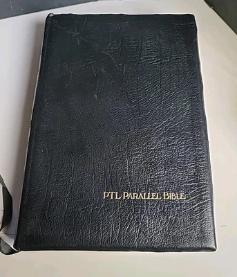 PTL Parallel Bible – KJV & The Living Bible – First Printing 1984 – Printed in G - Imagem 1 de 4