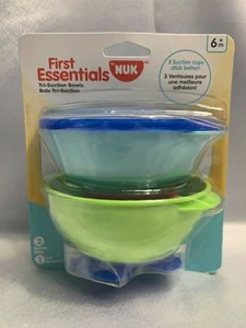 First Essentials, cuencos de triple succión, más de 6 meses, 2 tazones y 1 tapa - Imagen 1 de 4