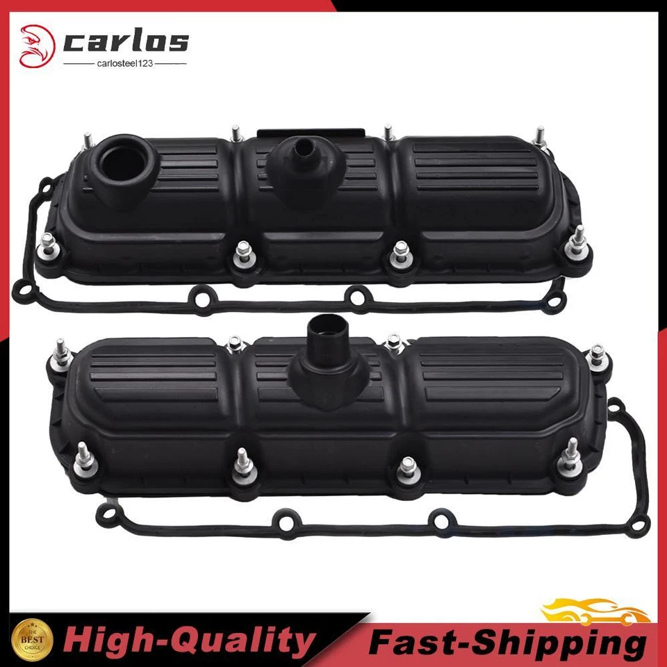 2x Valve Covers for 04-10 Dodge Grand Caravan Chrysler Town & Country 3.3L 3.8L - Image 1 of 4