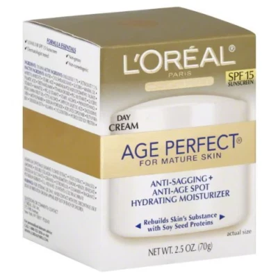 L'Oreal Age Perfect for Mature Skin Day Cream SPF 15 2.50 oz Each.. - Image 1 of 2