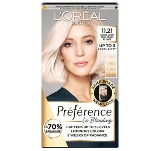 L'Oreal Paris Preference Hair Colour 11.21 Moscow Ultra Light Cool Pearl Blonde - Picture 1 of 6