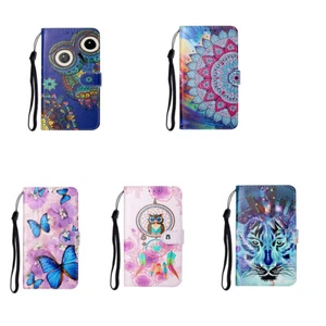 Case for Huawei P20 Lite Mate 10 9 Pro Y9 Patterned PU Leather Flip Wallet Cover - Picture 1 of 14