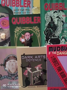 The Quibbler magazine, Mudblood, Dark arts defence, Journal and Workbooks. - Picture 1 of 20