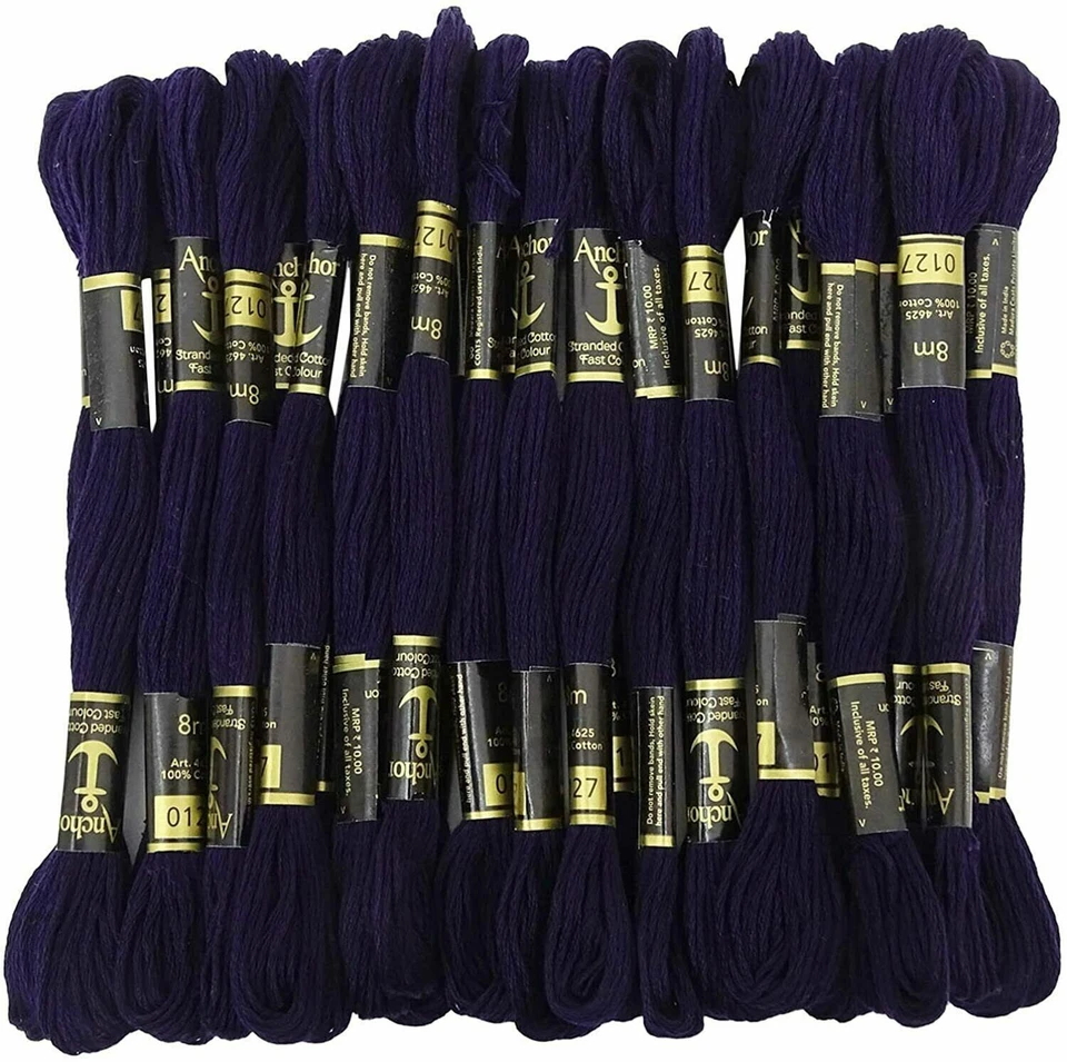 Anchor Cotton Thread Stranded Floss Hand Embroidery Threads Cross Stitch Floss - Image 1 of 4