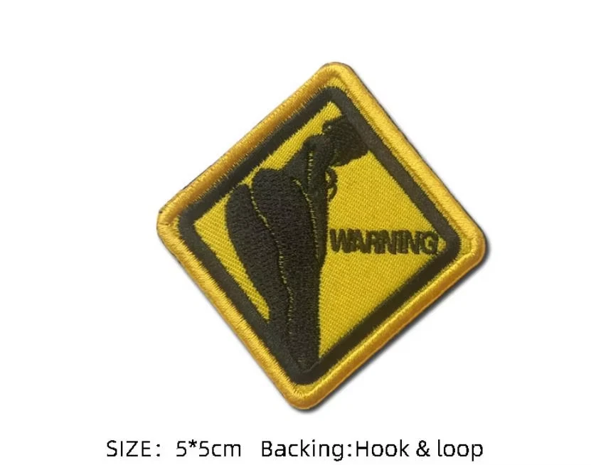 Warning sign patch - Image 1 of 1
