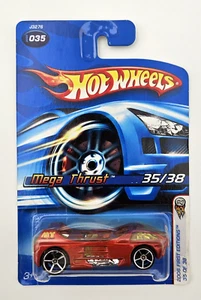 2006 Hot Wheels #35 First Editions 35/38 MEGA THRUST Dark Orange w/Chrome OH5 Sp - Picture 1 of 11