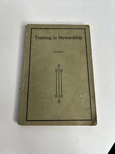 1920 Training in Stewardship By Frank H. Leavell Paperbook - Imagen 1 de 5