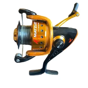 MATZUO MTZ 4140 Fishing Reel 5.2:1 Ratio Open Face Spinning Reel Metallic Orange - Picture 1 of 8
