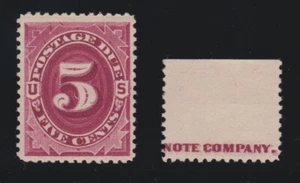 US J25 5c Postage Due Mint Claret w/ PF Cert VF OG NH SCV $300 - Picture 1 of 3