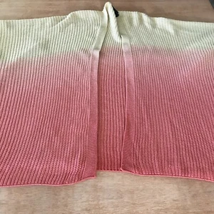 Torrid Poncho Ruanna Pullover Damen Einheitsgröße rosa vorne offen Dipdye Oversized - Bild 1 von 9