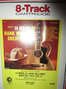 1963 14 More Of HANK WILLIAMS Greatest Hits Vol. ll 8 Track MGM M8G 4040 N.Mint - Photo 1 sur 3