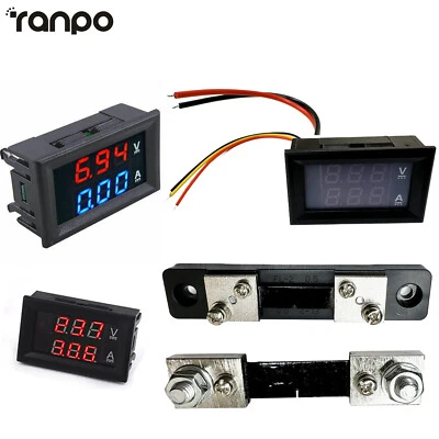 DC 0-100V 10A 50A 100A Digital Voltmeter Ammeter LED Display Amp Volt Meter BC - Image 1 of 4