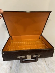 Vintage BMI Brown 30 Cassette Tape Case Storage Holder BMI Beaux Merzon Inc - Picture 1 of 10