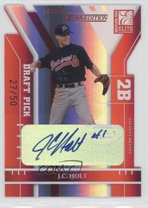 2004 Donruss Elite Extra Edition Aspirations Die-Cut Signatures /50 JC Holt Auto