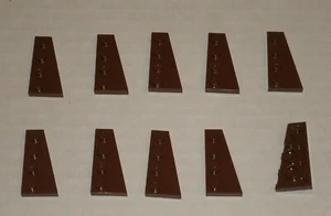 LEGO NEW 2x4 Reddish Brown Wing Right (10x) 4205469 Brick 41769 - Picture 1 of 1