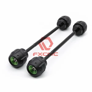 For Kawasaki Z900/Z900RS 17-22 CNC Front&Rear Axle Fork Sliders Crash Protector - Picture 1 of 8