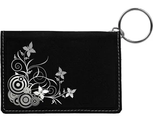 Creeping from the Corner Laser Engraved Leatherette Keychain Wallet - Picture 1 of 18