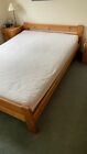 Ikea double bed with mattress and topper