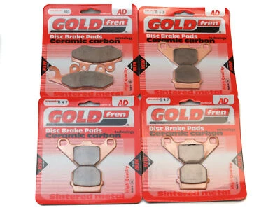Goldfren Brake Pads Front & Rear For Aeon Crossland 400 (2 x 4) 2012-2015 - Image 1 of 3