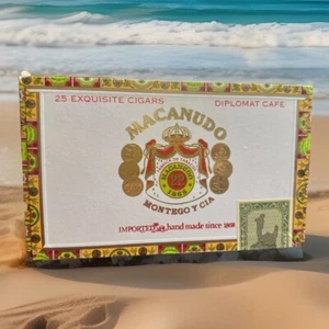 Macanudo Cigar Box • 8.25x5x3.5” • Empty • Diplomat Café • - Picture 1 of 4
