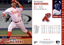 Antonio Bastardo 2009 MultiAd Reading Phillies SGA #3 Card *AutographDen*