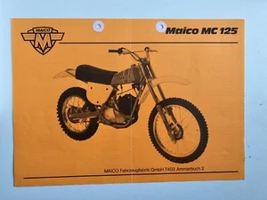 Maico MC 125 Prospekt, 2-seitig, gelocht - Picture 1 of 1