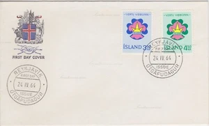 Cover Iceland, 1964. Reykjavik. Icelandic Coat of Arms First Day - Picture 1 of 2