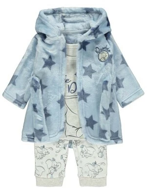 DISNEY (AT GEORGE) Baby Boys Very Soft Warm Disney Elephant DUMBO Pyjamas PJs & Dressing Gown Set