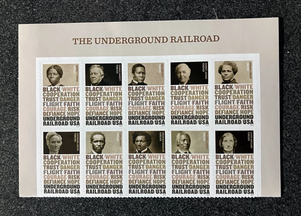 2024USA #5834-5843 Forever Underground Railroad - Header Block of 10   mint - Image 1 of 1